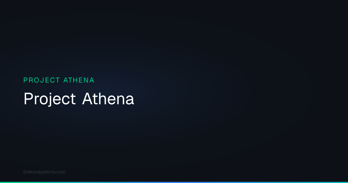 Project Athena — AI School Administration | Drakon Systems